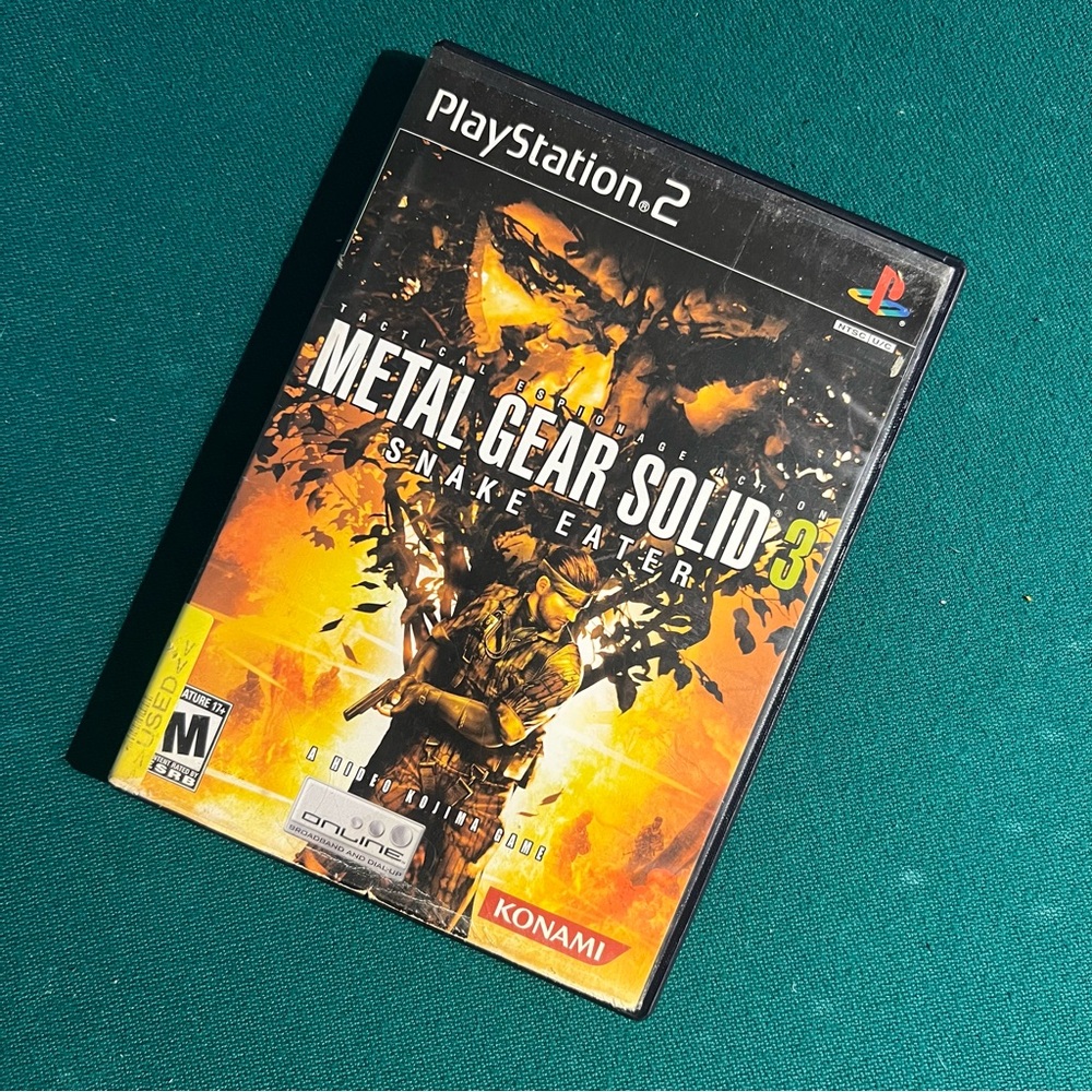 PlayStation 2 Metal Gear Solid 3: Snake Eater-Black Case-with manual 2004